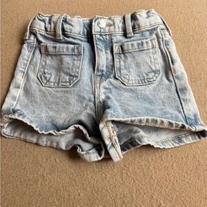 Light Blue Denim Toddler Girl Shorts